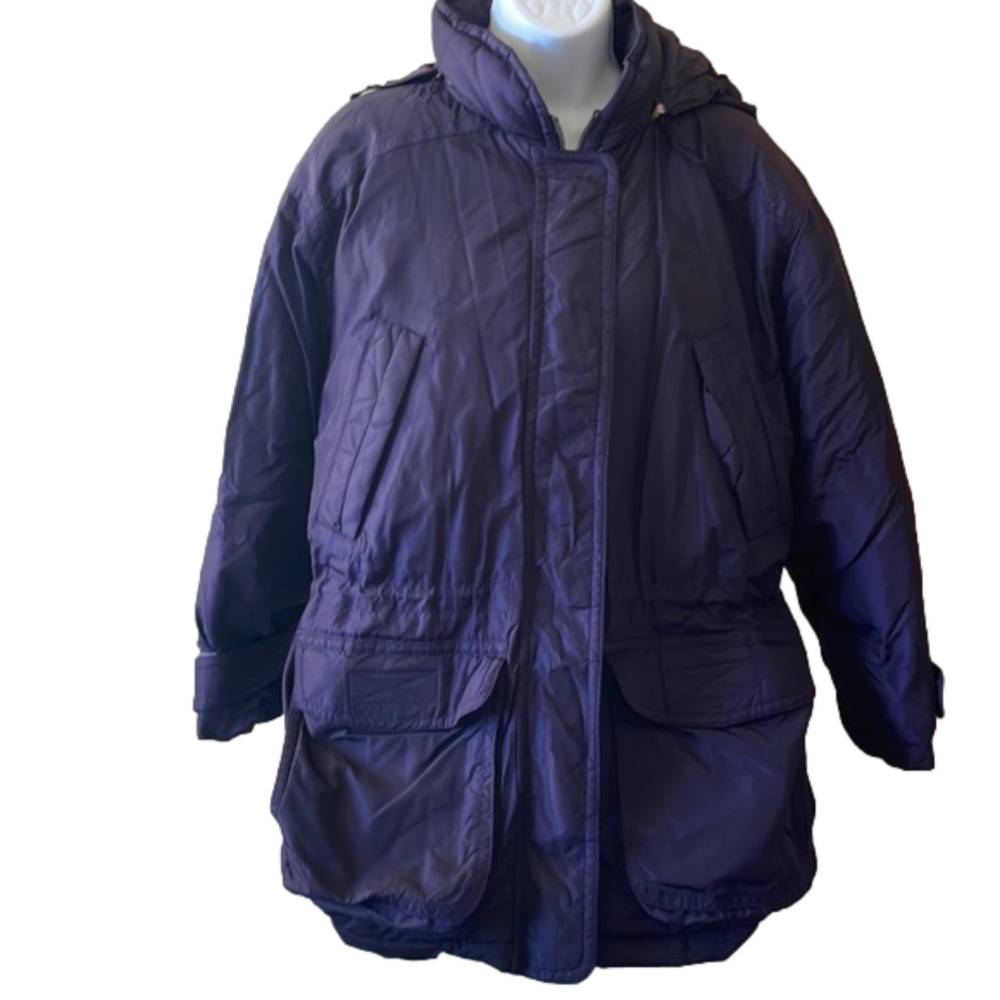 EDDIE Bauer Goose Down Nylon Coat Size Medium
